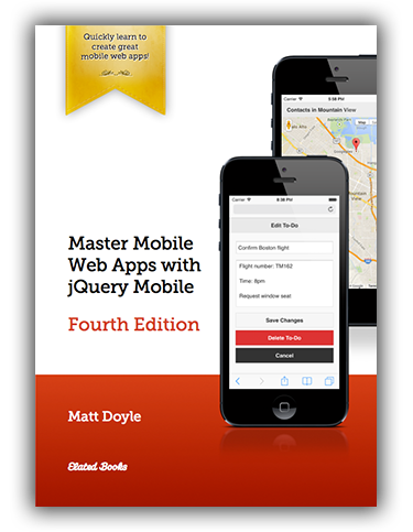 Master Mobile Web Apps with jQuery Mobile (Fourth Edition): Book Cover