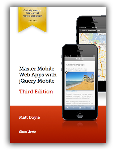 Master Mobile Web Apps with jQuery Mobile (Third Edition): Book Cover
